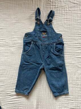 Vintage denim overalls